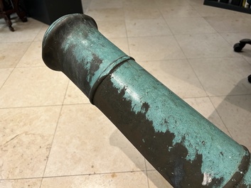 A pair of Italian bronze cannons, Venice, 17/18th C.