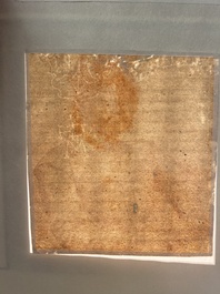 Cornelis Visscher II (1628-1658, attr. to): 'Portrait of a king', red chalk on paper