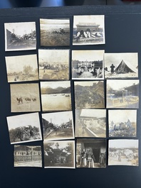 40 square photos made during the first Belgian expedition in Tibet, ca. 1908