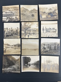 40 square photos made during the first Belgian expedition in Tibet, ca. 1908