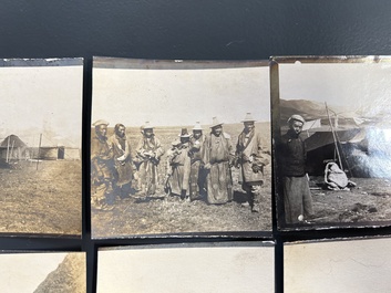 40 square photos made during the first Belgian expedition in Tibet, ca. 1908