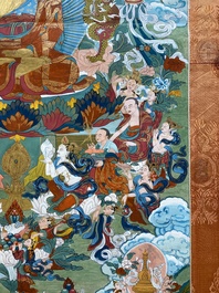 Deux thangkas figurant Bouddha Shakyamuni, Tibet, 19/20&egrave;me