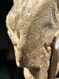 A Hellenistic or Roman marble 'Pan' fountain head, Italy, probably 3rd/2nd C. B.C.