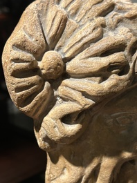 A Hellenistic or Roman marble 'Pan' fountain head, Italy, probably 3rd/2nd C. B.C.