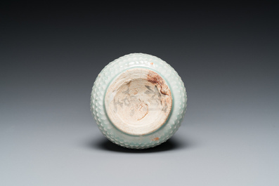 A Chinese pear-shaped qingbai vase, Song/Jin