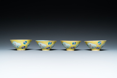 Eleven Chinese famille rose bowls, 19/20th C.