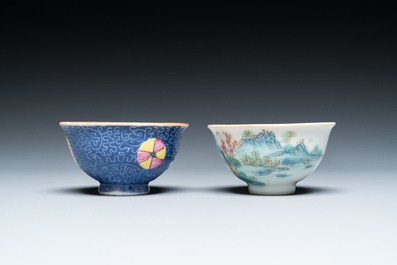 Eleven Chinese famille rose bowls, 19/20th C.