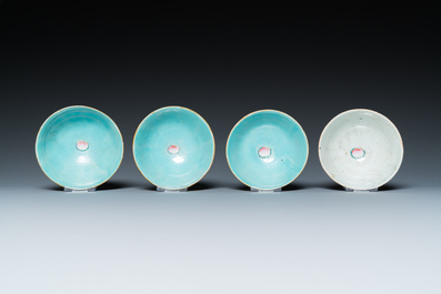 Eleven Chinese famille rose bowls, 19/20th C.