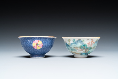 Eleven Chinese famille rose bowls, 19/20th C.