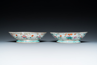 Eleven Chinese famille rose bowls, 19/20th C.