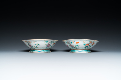 Eleven Chinese famille rose bowls, 19/20th C.