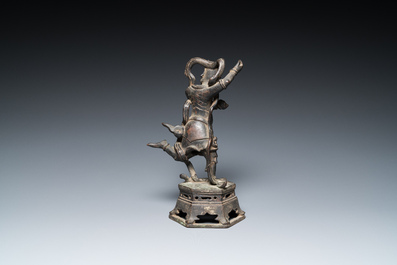 Sculpture de Kui Xing en bronze, Chine, Ming