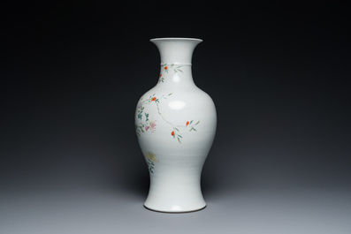 A Chinese famille rose vase and a jardini&egrave;re on stand, Hongxian and Qianlong mark, Republic