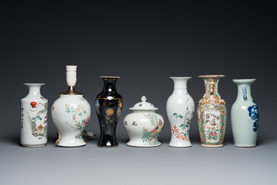 An extensive collection of varied Chinese porcelain wares, 19/20th C.