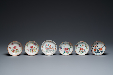 A varied collection of Chinese blue, white and famille rose porcelain, Yongzheng and later