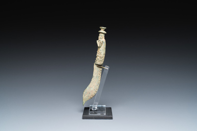 A bronze Khmer dagger, Cambodia, probably Angkor period, 12th C.