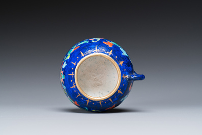 A Chinese Beijing enamel warming bowl with Shou-characters, Qianlong