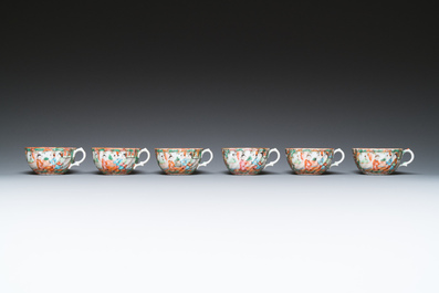 A collection of 28 Chinese Canton famille rose wares, 19th C.