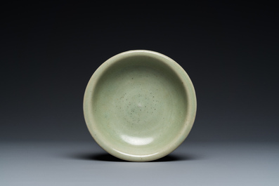 A Chinese Longquan celadon double-walled 'zhuge' or warming bowl, Ming