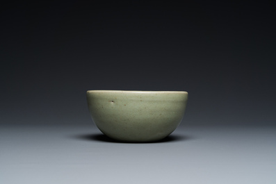 A Chinese Longquan celadon double-walled 'zhuge' or warming bowl, Ming