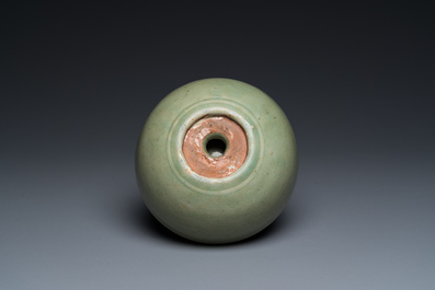 A Chinese Longquan celadon double-walled 'zhuge' or warming bowl, Ming