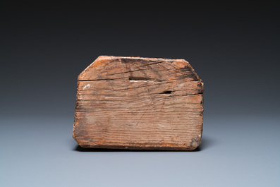A Spanish polychromed wood 'Sedes Sapientiae' sculpture, Catalonia, 15/16th C.