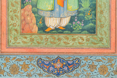 Qajar school, miniature: 'Portrait of a lady'