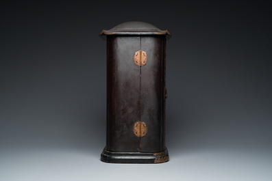 A Japanese Fudō Myōō zushi shrine in partly gilded, lacquered and painted wood, Edo, 18/19th C.