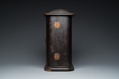 A Japanese Fudō Myōō zushi shrine in partly gilded, lacquered and painted wood, Edo, 18/19th C.
