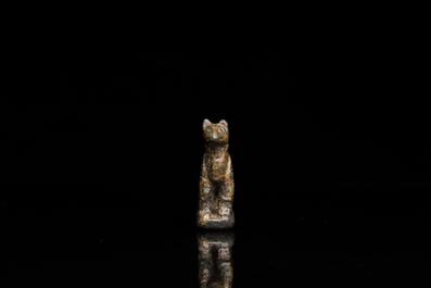 A Roman bronze model of a panther and a belt plate with a lion, ca. 2nd C.