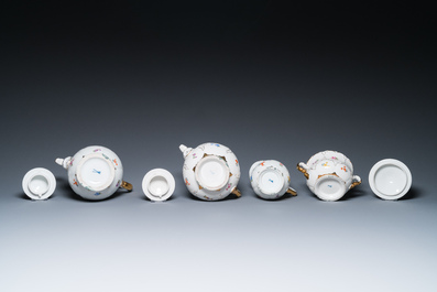 A Meissen porcelain 43-piece service with floral design, Germany, 19/20th C.