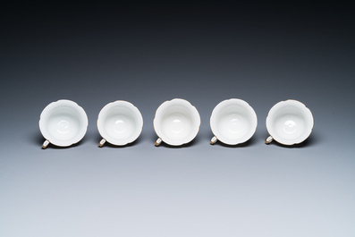 A Meissen porcelain 43-piece service with floral design, Germany, 19/20th C.