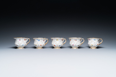 A Meissen porcelain 43-piece service with floral design, Germany, 19/20th C.