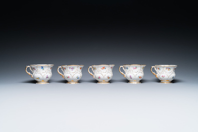 A Meissen porcelain 43-piece service with floral design, Germany, 19/20th C.