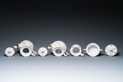 A Meissen porcelain 43-piece service with floral design, Germany, 19/20th C.