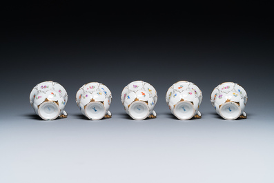 A Meissen porcelain 43-piece service with floral design, Germany, 19/20th C.