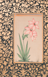 Persian and Indian school: seven miniatures with figurative and floral designs on Quran pages, 19/20th C.