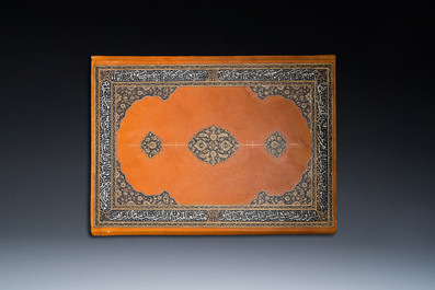 Muhyi al-Din al-Lari (d. 1526): Kitab Futuh Al-Haramayn, luxurious manuscript in large format in leather folder, 20th C.