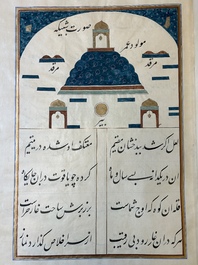 Muhyi al-Din al-Lari (d. 1526): Kitab Futuh Al-Haramayn, manuscrit luxueux en grand format dans un &eacute;tui en cuir, 20&egrave;me