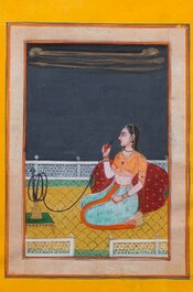 Persian and Indian school: eight miniatures with figurative designs and three portrait miniatures, 19/20th C.