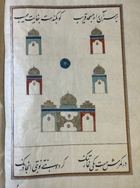 Muhyi al-Din al-Lari (d. 1526): Kitab Futuh Al-Haramayn, manuscrit luxueux en grand format dans un &eacute;tui en cuir, 20&egrave;me