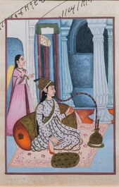 Persian and Indian school: eight miniatures with figurative designs and three portrait miniatures, 19/20th C.