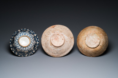 Eleven various Islamic pottery wares, 10th C. and later
