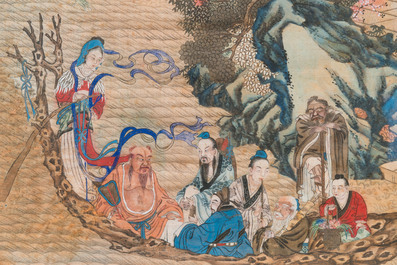 Wang Chengxun 王承勳 (19/20th C.): 'Six romantic view of life in ancient China', ink and colours on silk