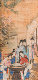 Wang Chengxun 王承勳 (19/20th C.): 'Six romantic view of life in ancient China', ink and colours on silk