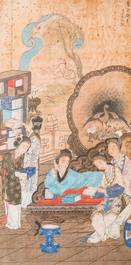 Wang Chengxun 王承勳 (19/20th C.): 'Six romantic view of life in ancient China', ink and colours on silk