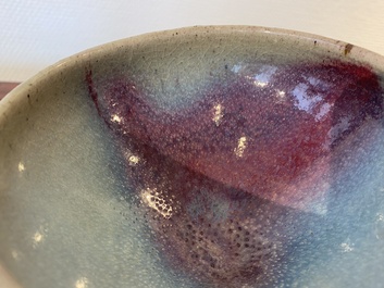 A Chinese junyao purple-splashed bowl, Ming or later