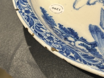 An exceptional blue and white 'Adoration of the Magi' dish, Verstraeten workshop, Haarlem, ca. 1640-1660