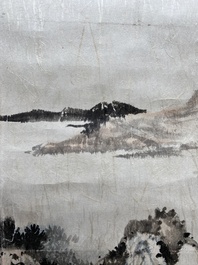 Zeng Youhe 曾幼荷 (1925-2017): 'Landscape', ink and colour on paper
