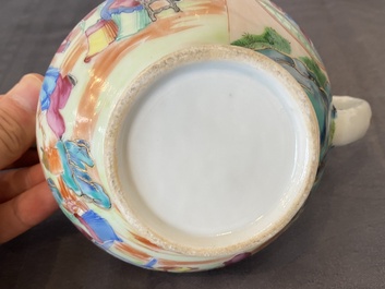 Service &agrave; th&eacute; de 24 pi&egrave;ces en porcelaine de Chine famille rose de Canton, 19&egrave;me